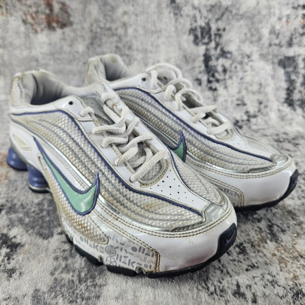 Nike Shox M1 Athletic Shoes Womens 7.5‎ White 369397-131 Running Sneakers Retro